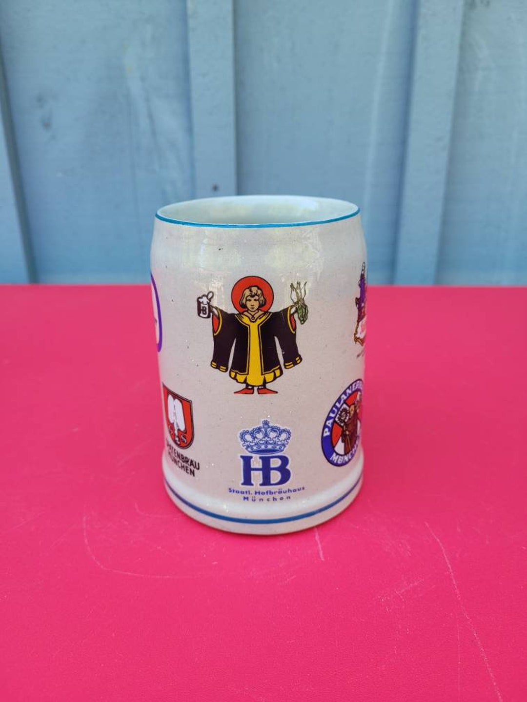 HB Hofbrauhaus Ceramic Beer Stein Original Lerchen Beer Stein Etsy