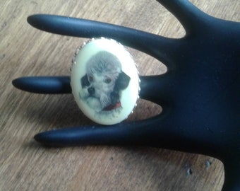 Vintage Poodle Face Brooch