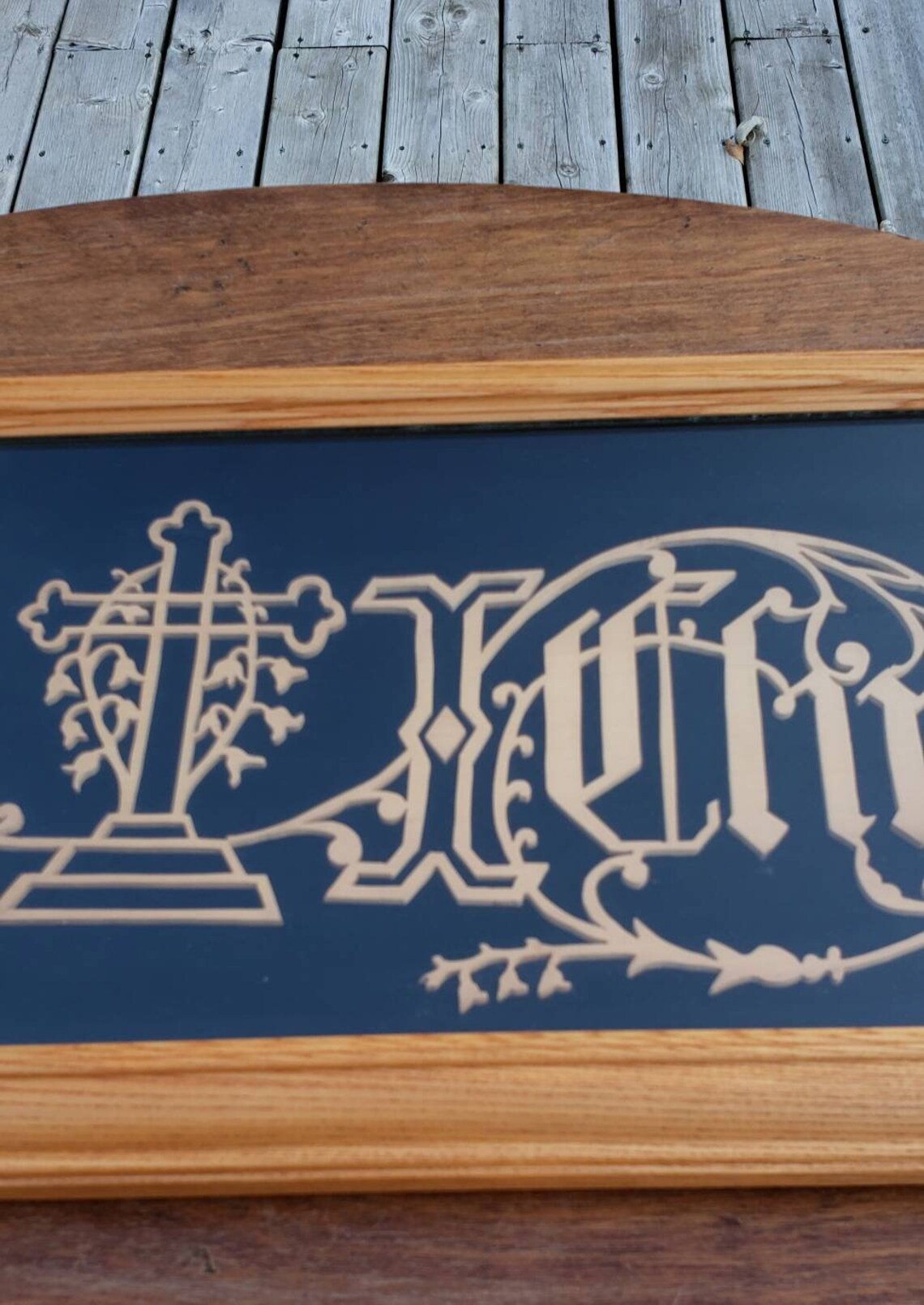 Antique Framed Religious Framed Fretwork simply to Thy Etsy