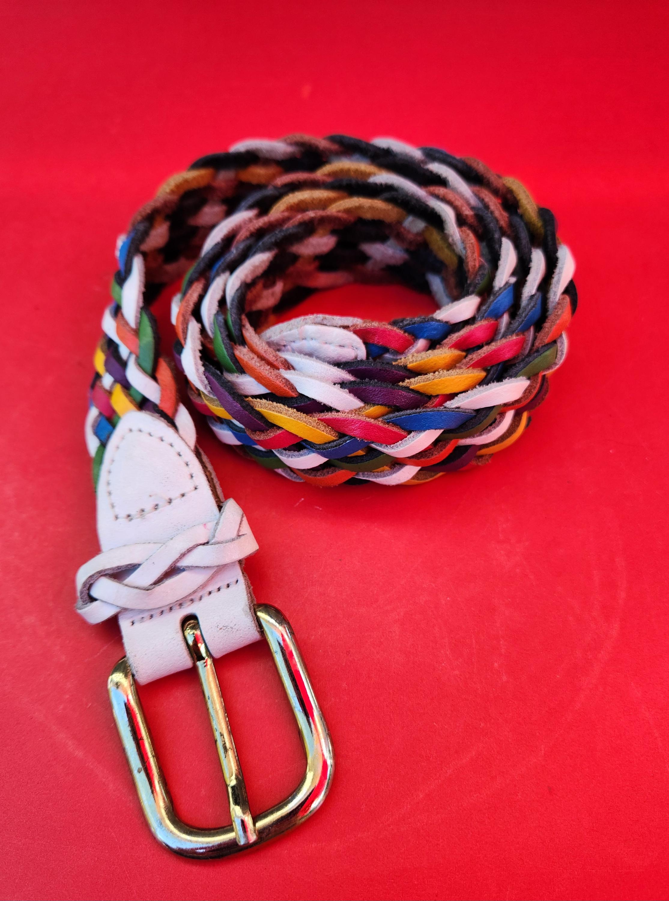 小物 Vintage 80s Red Braid Design Belt il_fullxfull.6392731505_df7b.jpg