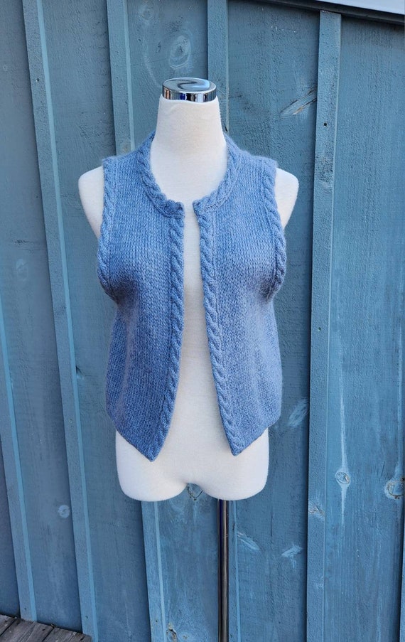 Vintage Eighties Louis Feraud Paris Knit Vest Size