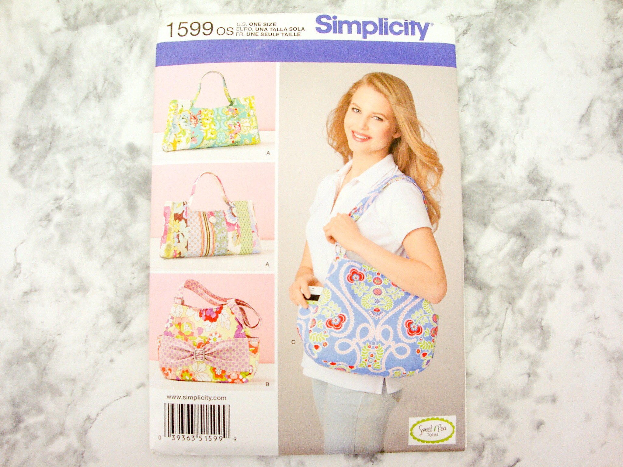 Simplicity 1599 Sewing Pattern, Bag Tutorial, Purse Pattern - Etsy