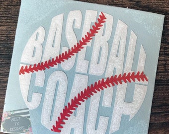 Baseball Coach | Baseball Coach Decal | Coach Decal | Baseball Decal | Gift for Coach | Sports Decal | Tumbler Decal | Baseball Sticker