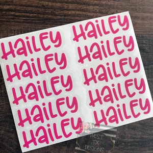 Name Decals | School Supplies Labels | Personalized Name Decals | Name Stickers | Name Sheet | Name Stickers | Bottle Labels | Cup Decals