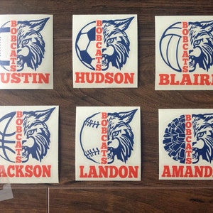 Bobcat Decal | Mascot Decal | Bobcat Football | Bobcat Soccer | Bobcat Volleyball | Bobcat Basketball | Bobcat Baseball | Bobcat Cheer