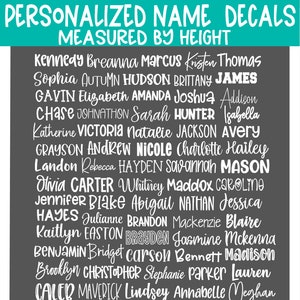 Name Decal Vinyl Name Decal Name Sticker Vinyl Decal Word Decal Personalized Name Decal Word Vinyl Decal Any Word Decal image 1