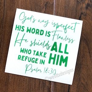 As for God, his way is perfect; the word of the Lord is flawless. He is a  shield for all who take refuge in him. ~Psalms 18:30…