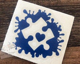 Autism Decal | Autism Puzzle Piece | Autism Awareness | Puzzle Decal | Car Window Decal | Tumbler decal | Water bottle Decal | Laptop Decal