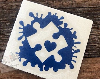 Autism Decal | Autism Puzzle Piece | Autism Awareness | Puzzle Decal | Car Window Decal | Tumbler decal | Water bottle Decal | Laptop Decal