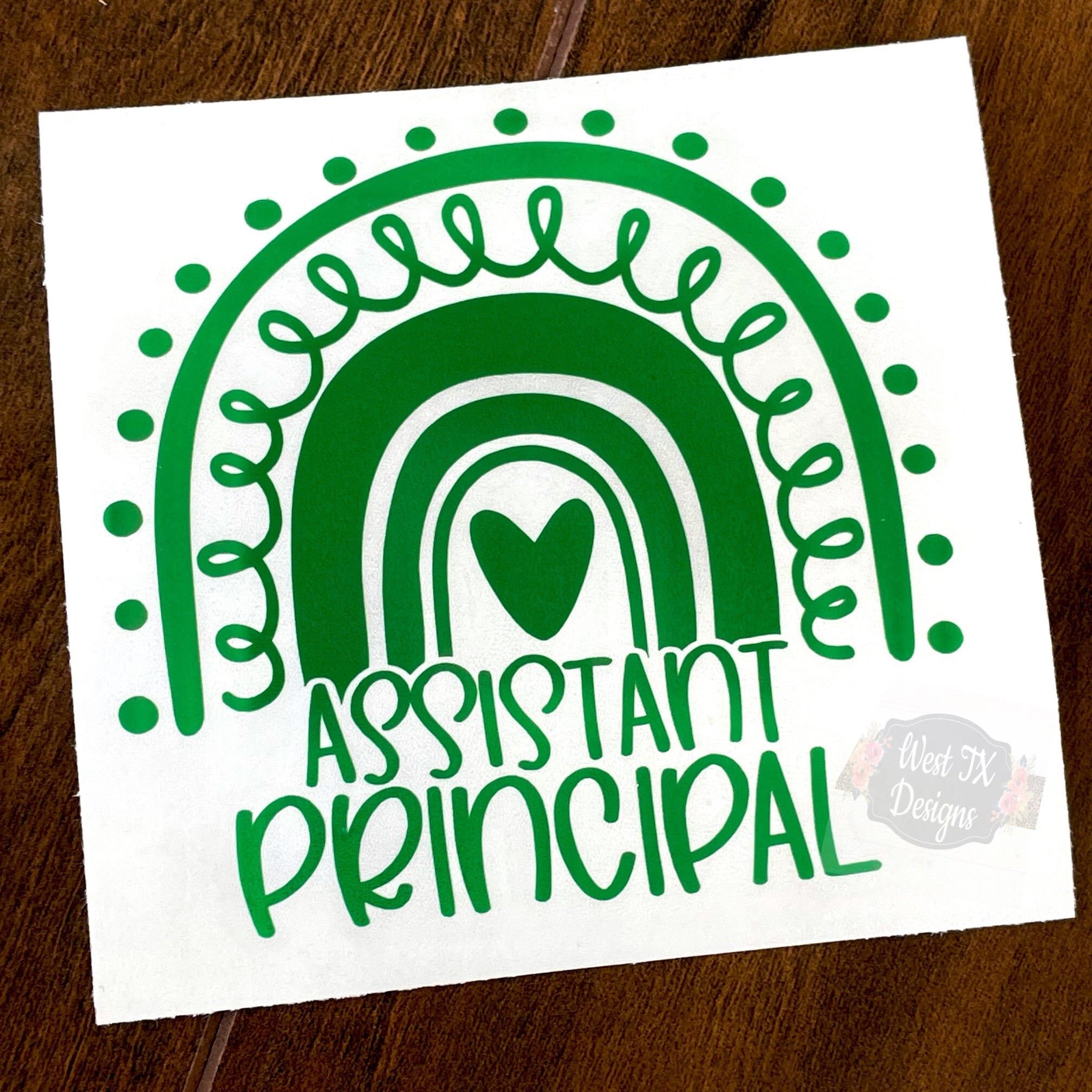Assistant Principal Decal | School Staff Decal | Teacher Appreciation ...