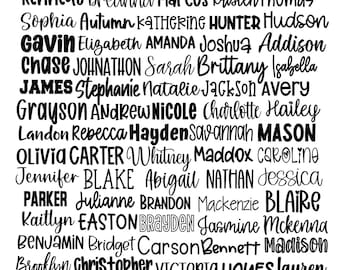 Sticker prénom | Sticker prénom en vinyle | autocollant prénom | Décalcomanie en vinyle | Sticker mot | Sticker prénom personnalisé | Sticker en vinyle Word | Décalcomanie n'importe quel mot