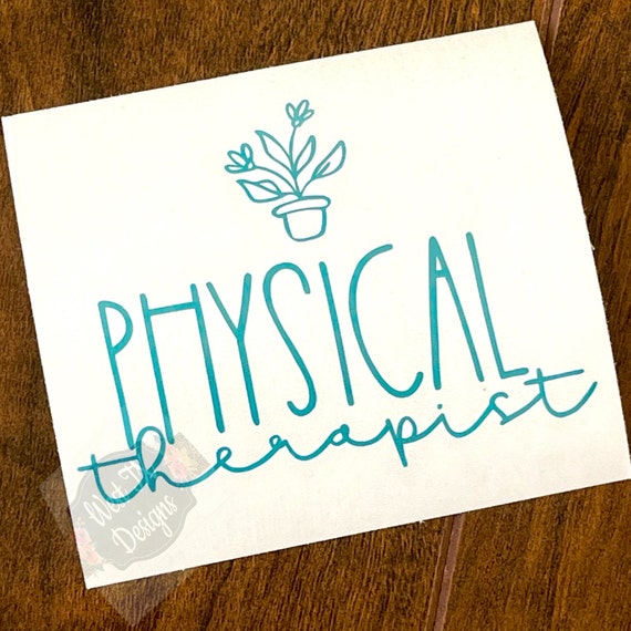 Physical Therapist Decal Physical Therapy Decal Occupational