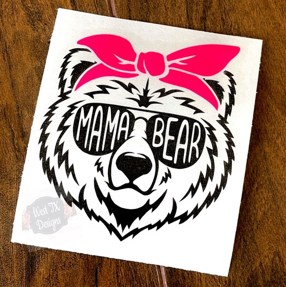 Mama Bear Decal Mom Sticker Mothers Day Decal for Mom Cute
