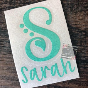 Name Decal | Initial Decal | Personalized Decal | Laptop Decal | Tumbler Decal | Cup Decal | 20 oz Decal | 30 oz Decal | Phone Decal