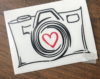 Camera Decal | Photographer Decal | Photography Decal | Camera Sticker | Car Window Decal | Photography Sticker | Decal for Photographer