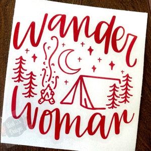 Wander Women Decal | Explore | Camping Decal | Outdoors Decal | Wander Sticker | Car Decal | Tumbler Decal | Water Bottle Decal | Explorer