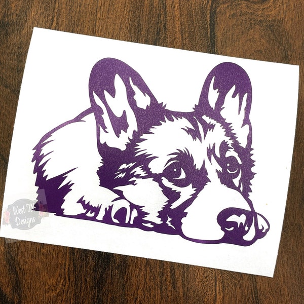 Corgi Decal | Corgi Sticker | Dog Decal | Dog Sticker | Dog Lover | Animal Decal | Animal Sticker | Car Decal | Laptop Decal | Corgi Love