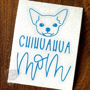 Chihuahua Mom Decal | Chihuahua Decal | Dog Mom Decal | Dog Decal | Mom Decal | Chihuahua Sticker | Car Window Decal | Chihuahua Puppy Decal