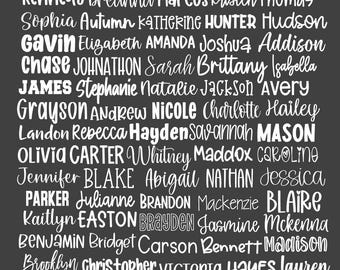 Name Decal | Vinyl Name Decal | Name Sticker | Vinyl Decal | Word Decal | Personalized Name Decal | Word Vinyl Decal | Any Word Decal
