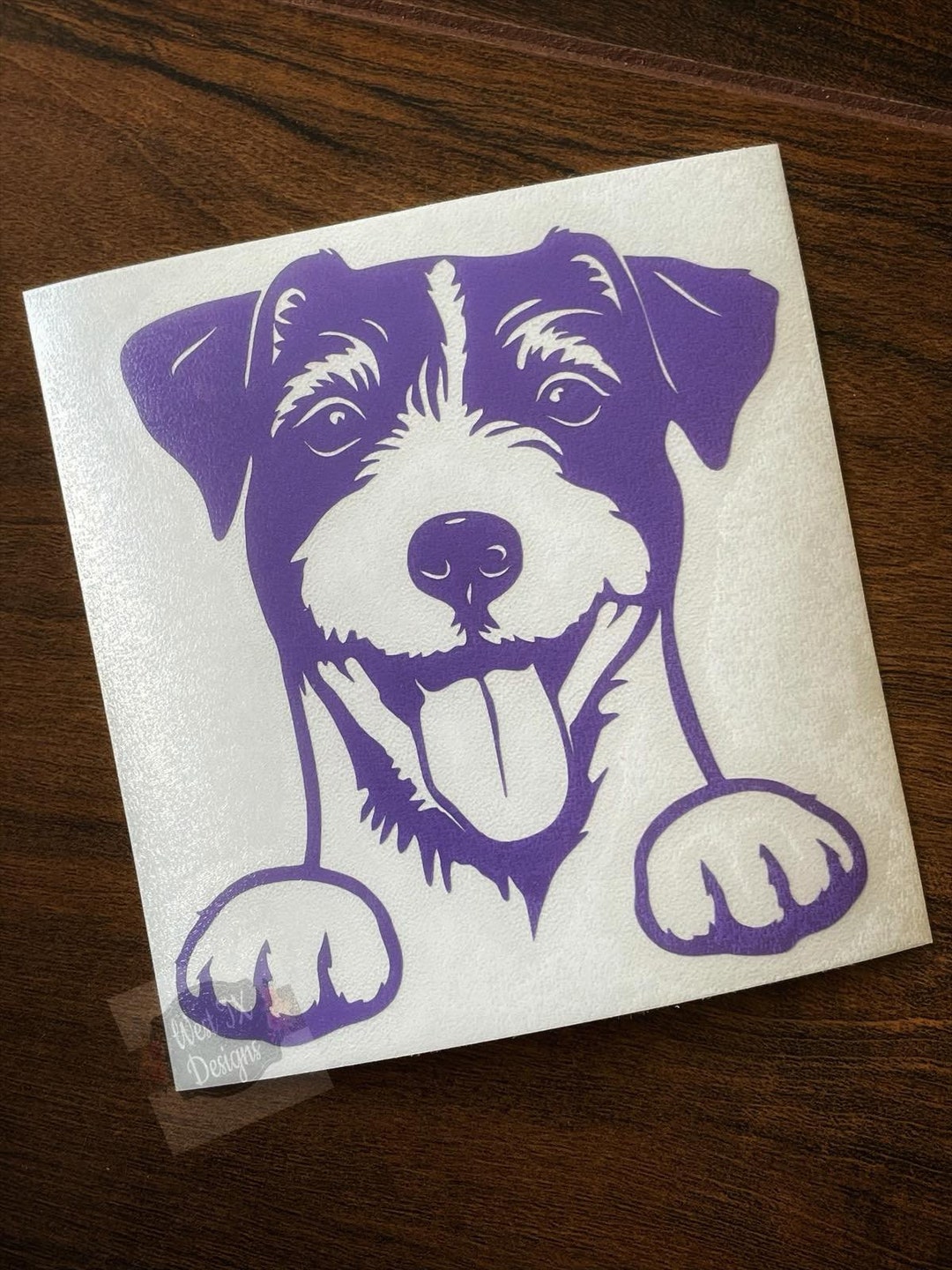 Jack Russell Decal Peeking Jack Russell Decal Jack Russell Etsy