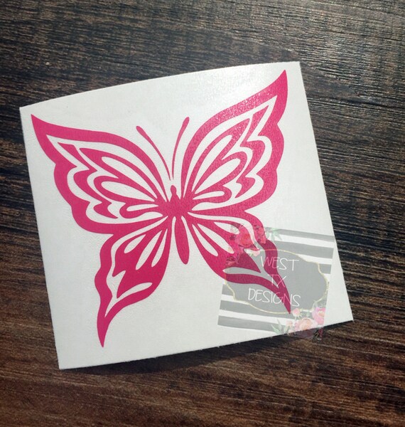 Butterfly Decal Car Window Decal Yeti Decal Butterfly Etsy