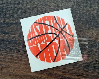 Basketball Mom Decal | Sports Mom | Basketball Decal | Basketball Mom Car Decal | Basketball Decal for Tumbler | Cup Sports Decal