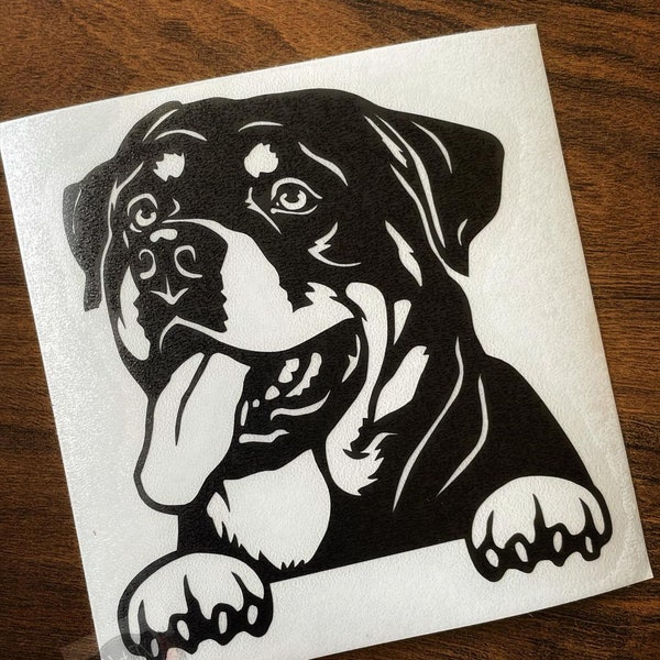 Rottweiler Window Decal - Etsy