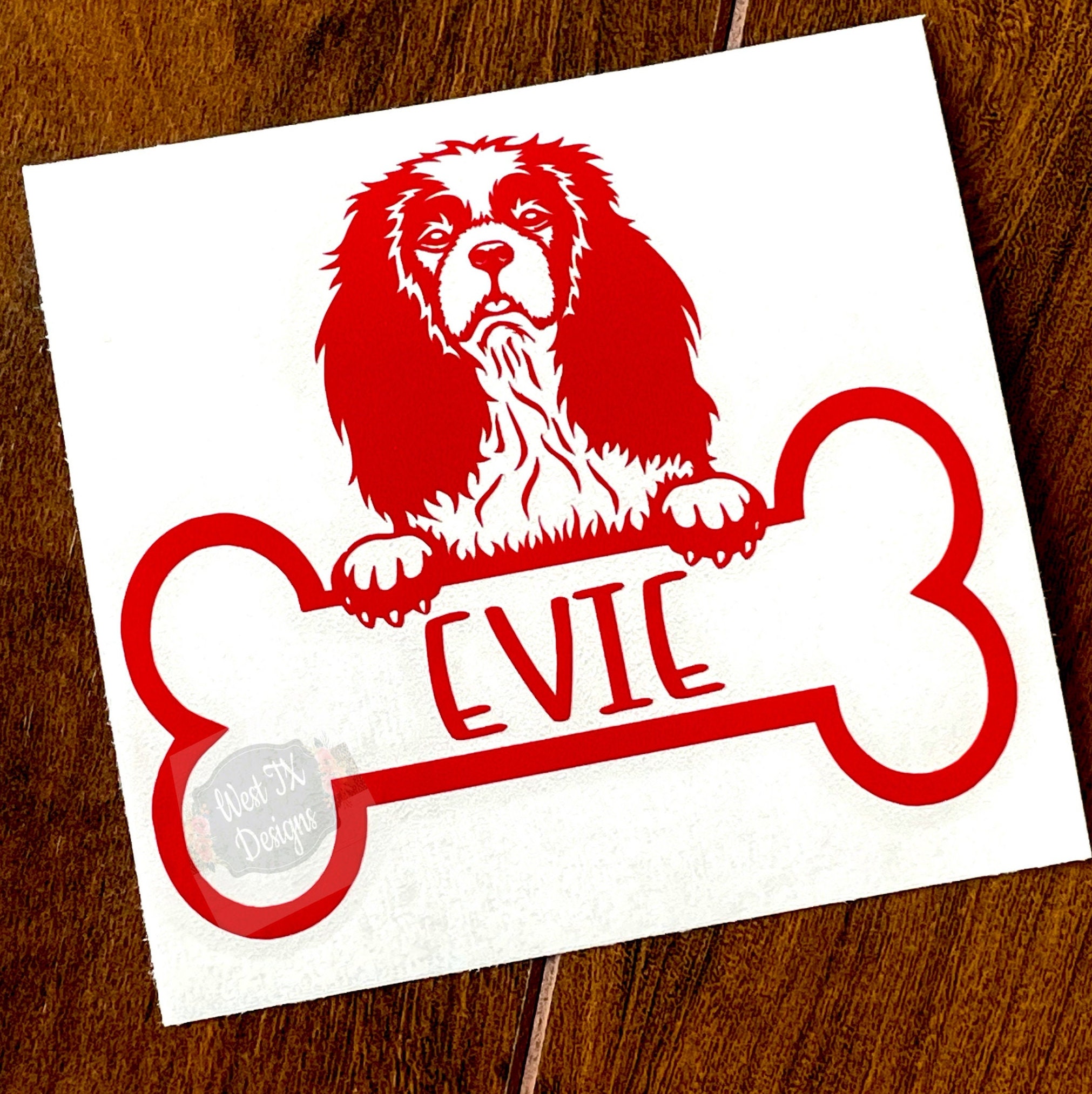 Cavalier King Decal | Personalized Cavalier King Decal | Personalized ...