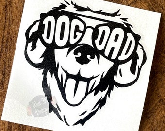 Dog Dad Decal | Fur Dad Decal | Dog Decal | Dog Dad Sticker | Dog Dad Car Decal | Car Window Decal | Tumbler Decal | Decal for Men