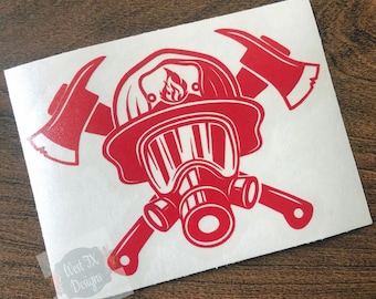 Volunteer Fire Department With Custom Text, Desired Location Sticker