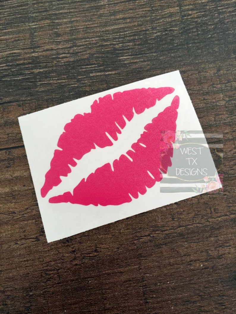Lips Decal Car Window Decal Lip Decal Kiss Decal Smack Etsy