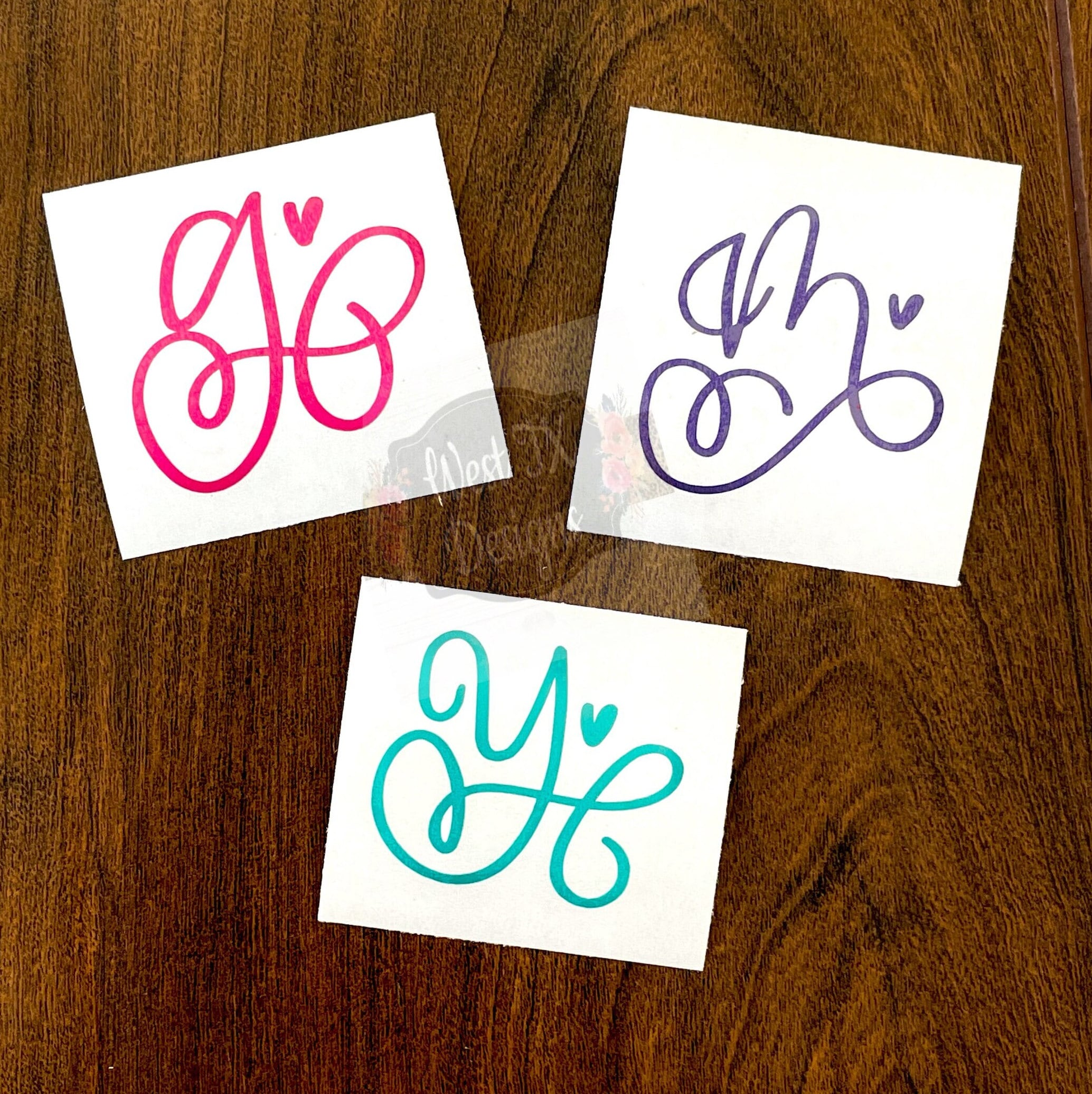 Initial Sign Sticker Initial Decal | Monogram Decal | Initial Sticker | Monogram Sticker ...