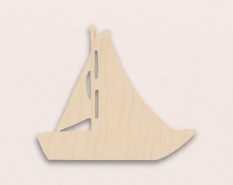 Logbuch-Verlag Set Decorativo Nautico 4 Barche A Vela In Legno E Metallo - Decorazione Marittima Per Bagno, Casa, Regalo