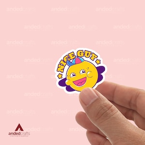Aardige jongen, leesgrage sticker voor kindle, waterfles, tijdschrift, perfect cadeau voor lezers - Cute Guy Vibes - ontwerp charmante kerel