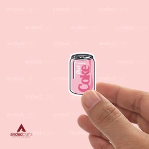 Diet Coke Sticker, Bookish Sticker For Kindle, Water Bottle, Journal, Perfect Gift For Readers - Diet Soda Sticker - Girly Drink