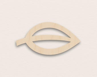 Stylized Leaf – Birch Plywood Wooden Blank (3mm)