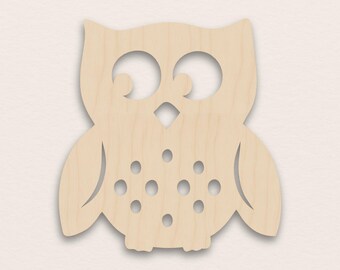 Laser Cut Owl - 3mm Birch Plywood Blank