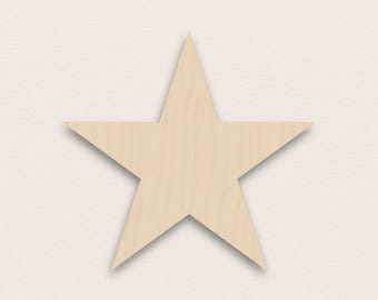 Star – Birch Plywood Wooden Blank (3mm)