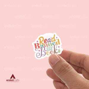 Lisez des livres interdits, autocollant livresque pour Kindle, bouteille d'eau, journal intime, cadeau parfait pour les lecteurs - Vibe livres interdits - Art de la censure des livres