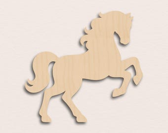 Carousel Horse – Birch Plywood Wooden Blank (3mm)