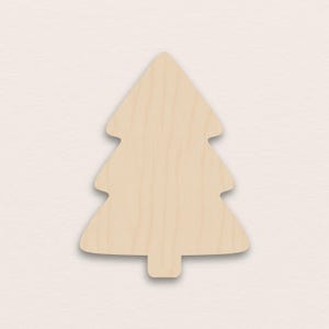 Simple Christmas Tree – Birch Plywood Wooden Blank (3mm) image 1