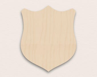 Knight Shield – Birch Plywood Wooden Blank (3mm)