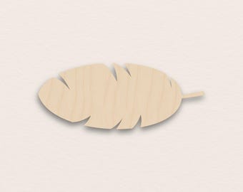 Tropical Banana Leaf – Birch Plywood Wooden Blank (3mm)
