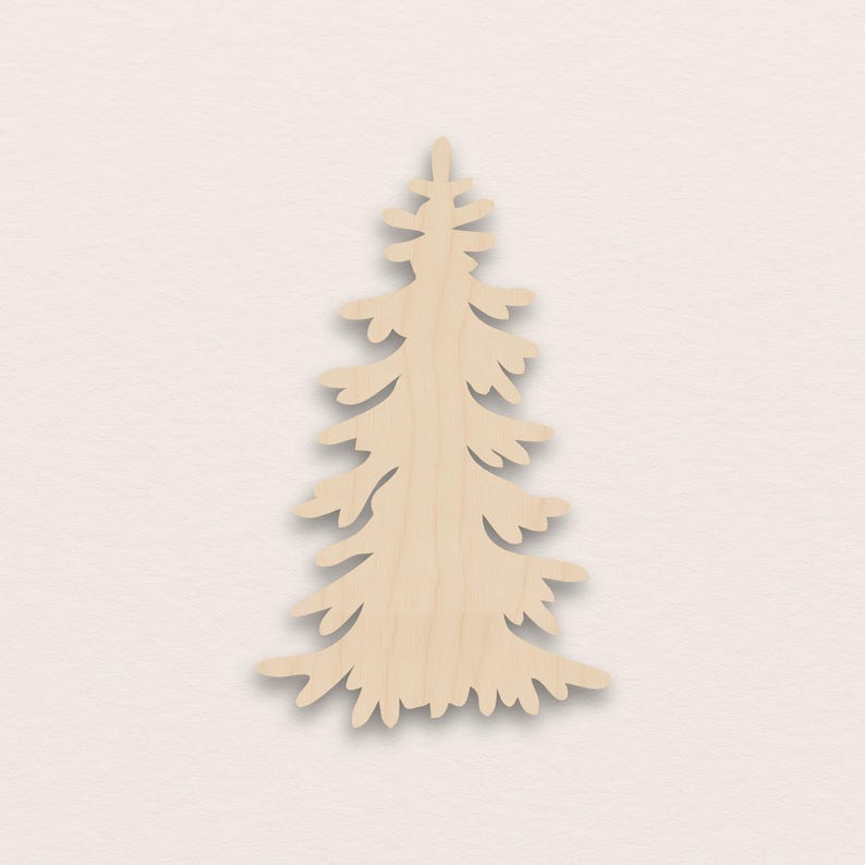 Spruce Tree – Birch Plywood Wooden Blank (3mm) image 1