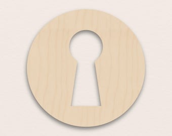 Key Hole – Birch Plywood Wooden Blank (3mm)