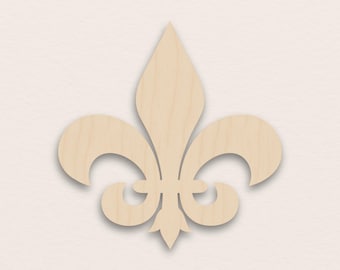 Fleur De Lis – Sklejka brzozowa, drewniana (3 mm)