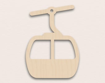 Cable Car – Birch Plywood Wooden Blank (3mm)