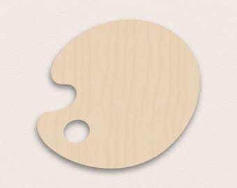 Paint Pallet – Birch Plywood Wooden Blank (3mm)
