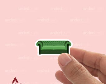 Dramione Green Sofa Sticker, Bookish Matte Vinyl