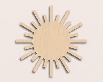 Sun – Birch Plywood Wooden Blank (3mm)